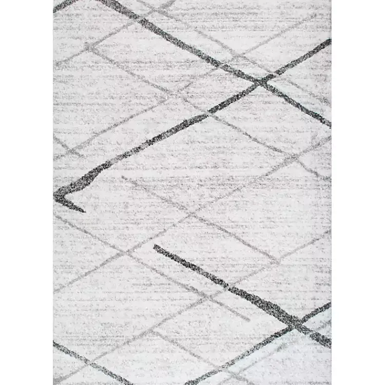 Area Rugs-Kirklands Home Gray Thigpen Diamond Area Rug, 8x10