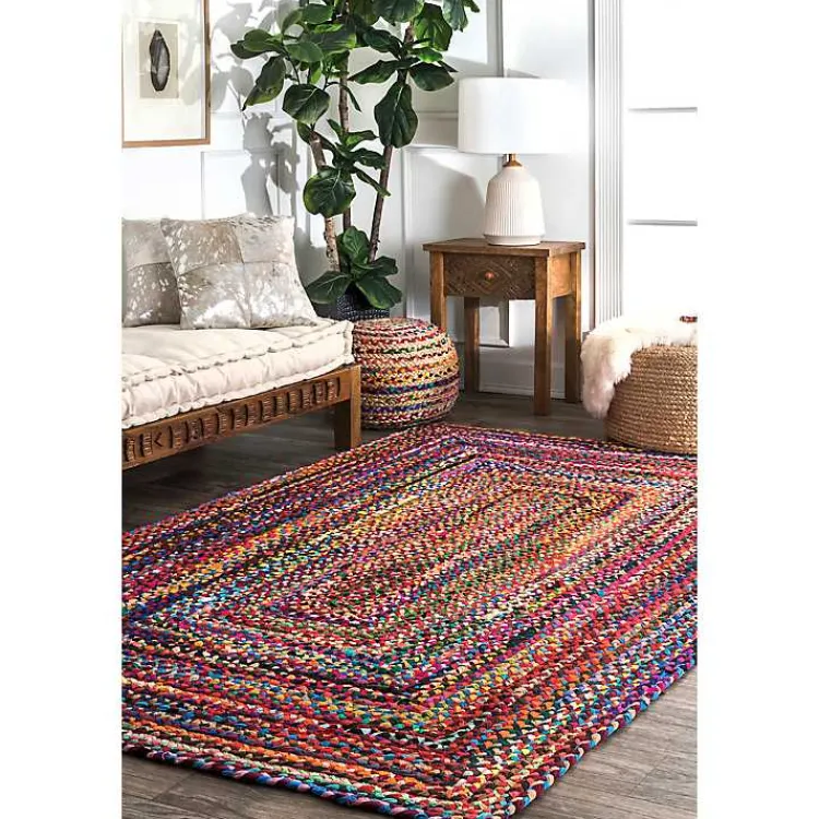 Area Rugs-Kirklands Home Hand Braided Tammara Area Rug, 8x10 Multi