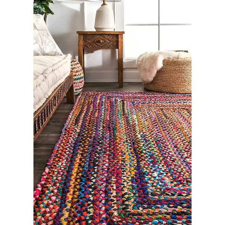 Area Rugs-Kirklands Home Hand Braided Tammara Area Rug, 8x10 Multi