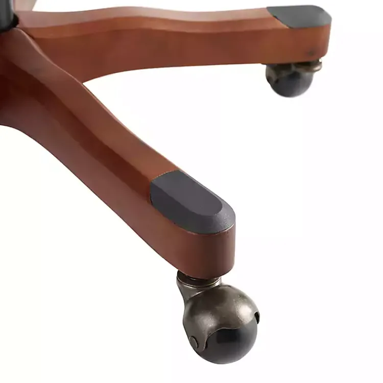 Office Furniture-Kirklands Home Beige Miller Tufted Office Chair Tan