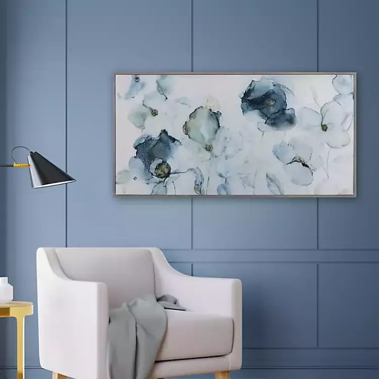 Framed Art-Kirklands Home Flowering Indigo Floral Framed Art Print