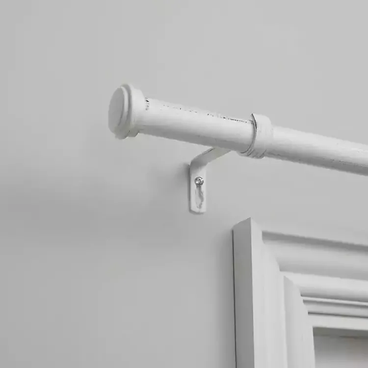 Outdoor Curtains-Kirklands Home Topper Outdoor Curtain Rod, 160 in. White