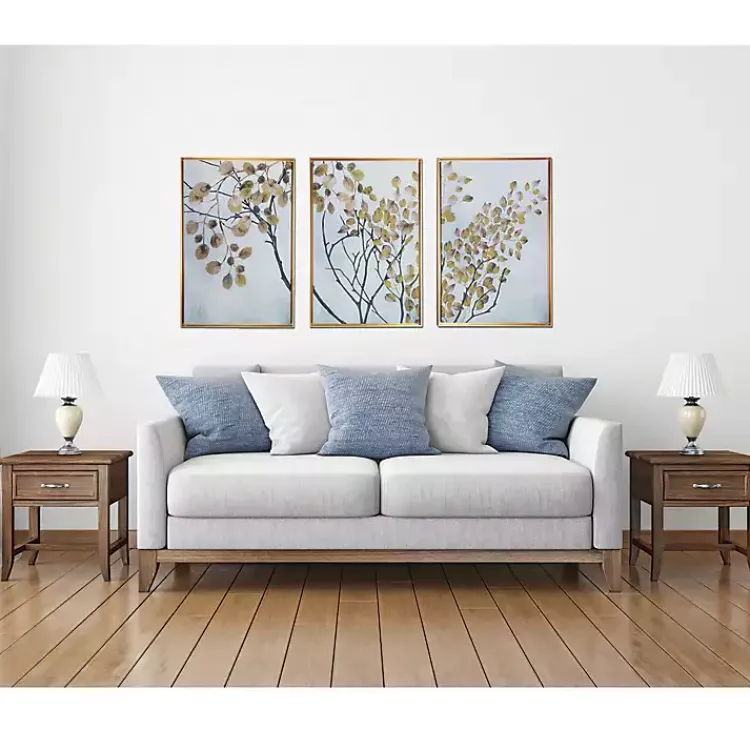 Canvas Art-Kirklands Home Asian Branches Framed Canvas Art Prints, Set of 3 Multi
