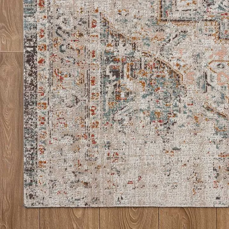 Outdoor Rugs-Kirklands Home Faded Turkish Indoor/Outdoor Area Rug, 5x7 Ivory