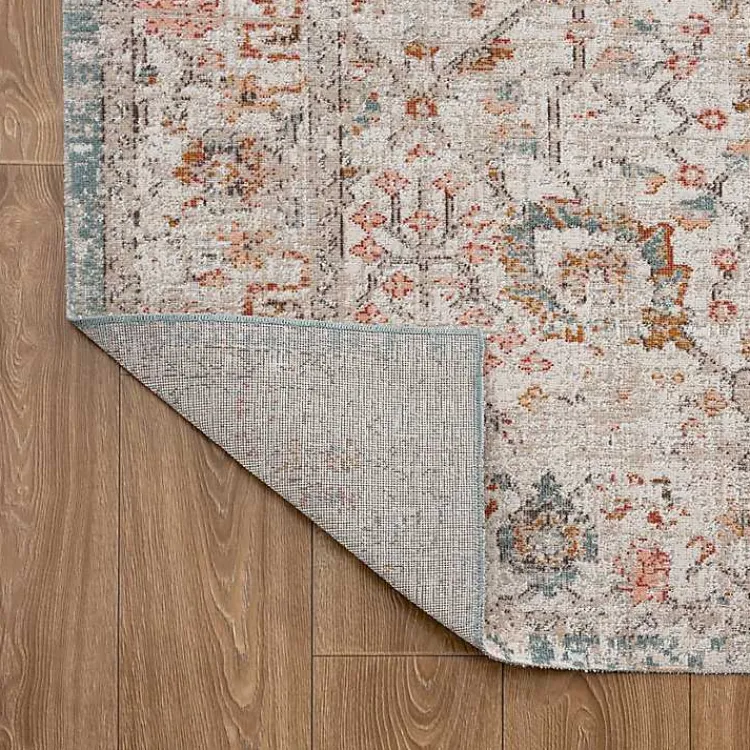 Outdoor Rugs-Kirklands Home Caramel Botanical Indoor/Outdoor Area Rug, 5x7