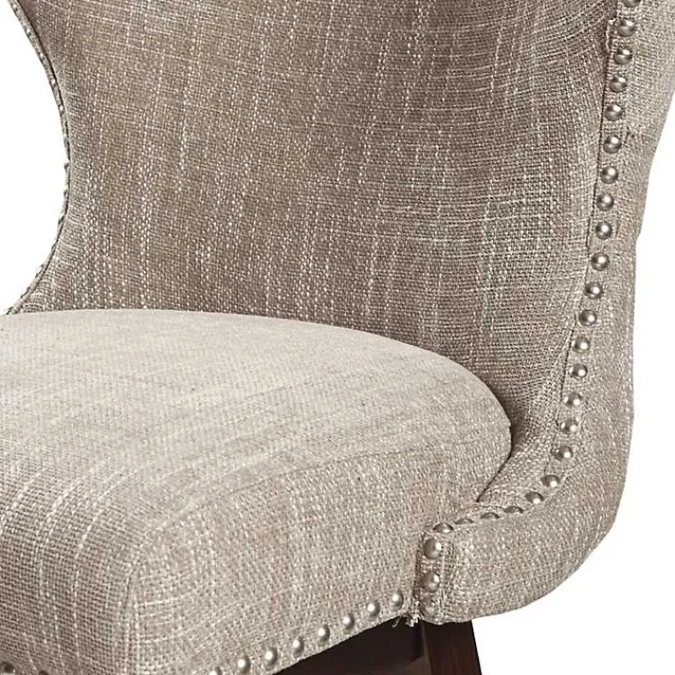 Bar Stools & Counter Height Stools-Kirklands Home Ivey High Wingback Swivel Counter Stool Brown