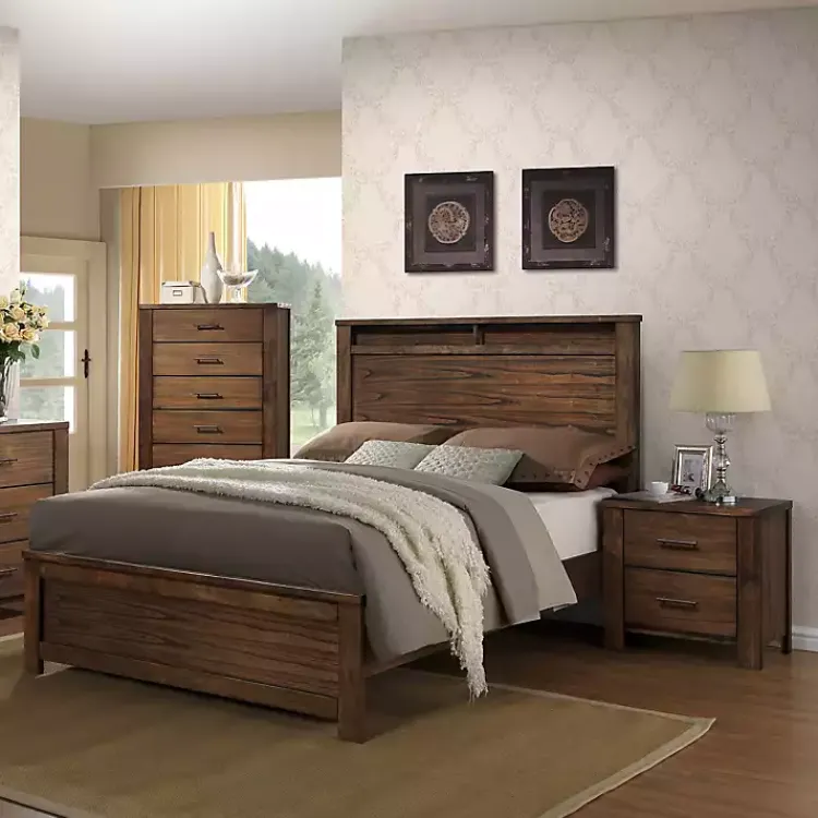 Nightstands-Kirklands Home Wood Bryan Nightstand Brown