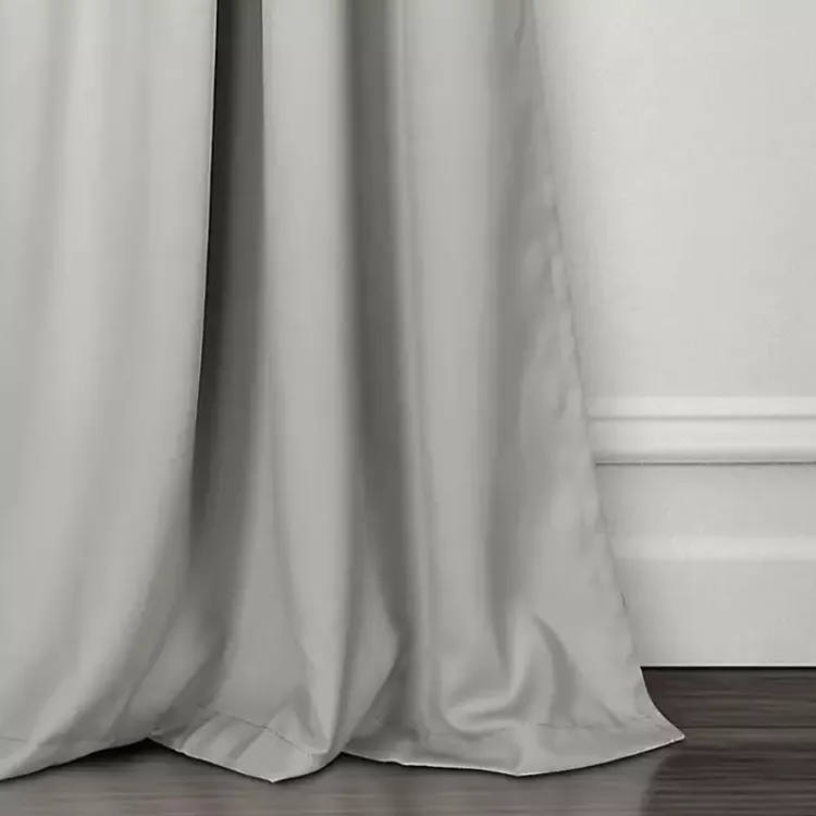 Curtains & Drapes-Kirklands Home Lush Insulated Curtain Panel Set, 120 in. Gray