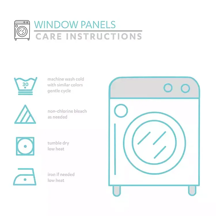 Curtains & Drapes-Kirklands Home Blue Weeping Flower Curtain Panel Set, 95 in.