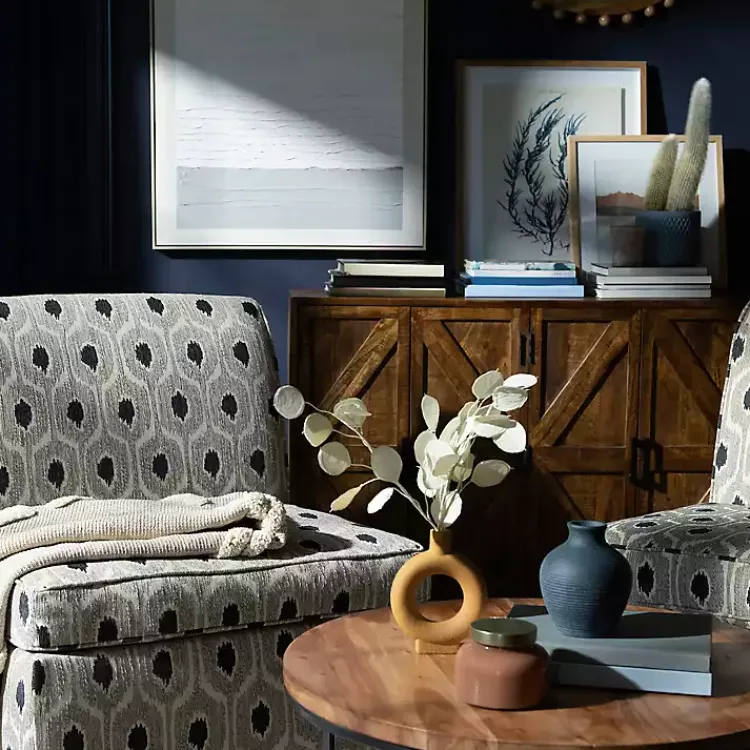 Cabinets & Sideboards-Kirklands Home Austin Warm Wood Farmhouse Cabinet Brown