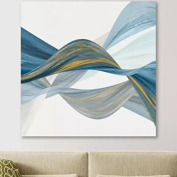 Canvas Art-Kirklands Home Changing Currents I Giclee Canvas Art Print Blue