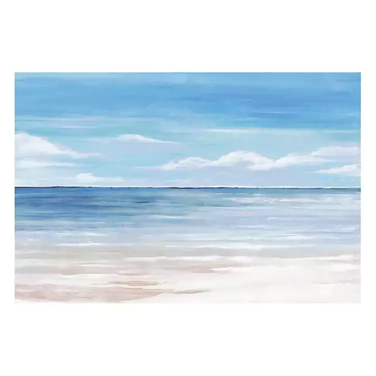 Canvas Art-Kirklands Home Sea Landscape III Giclee Canvas Art Print Blue