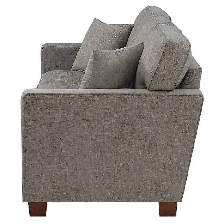 Sofas & Loveseats-Kirklands Home Taupe Rutledge Sofa Gray
