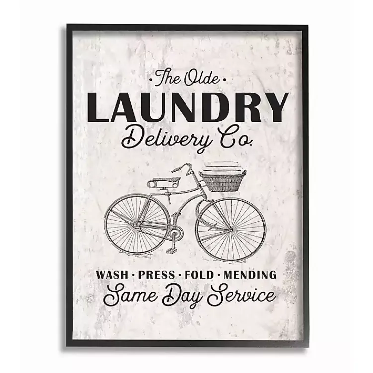 Wall Quotes & Signs-Kirklands Home Olde Laundry Delivery Co. Framed Art Print