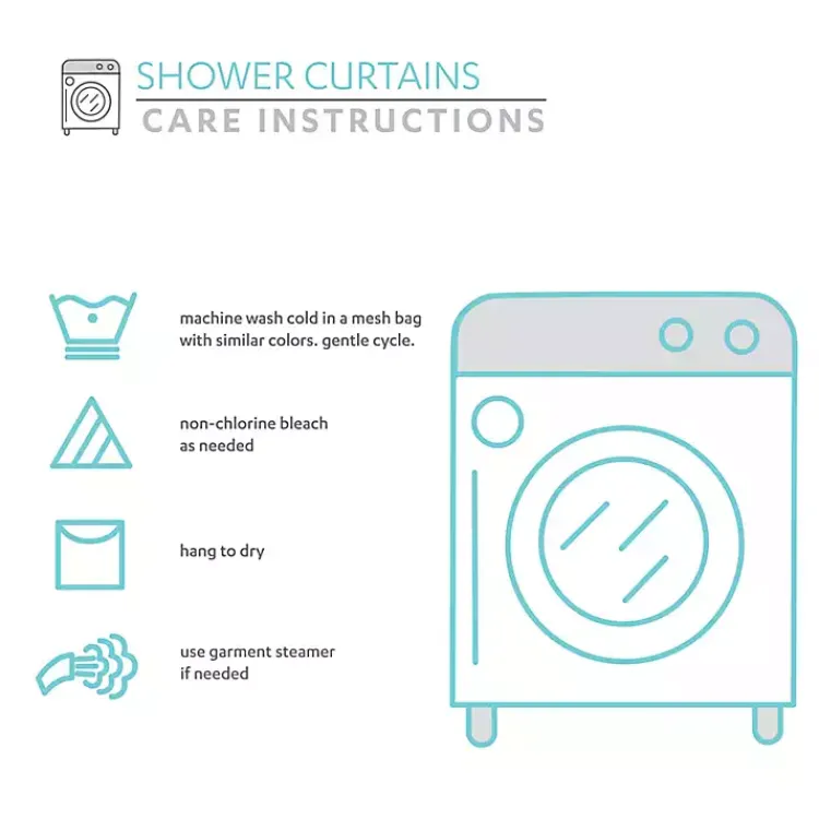 Shower Curtains-Kirklands Home Denim Vintage Stripe Shower Curtain Blue