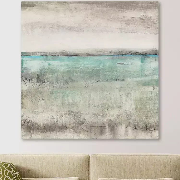 Canvas Art-Kirklands Home Aqua Horizon Giclee Canvas Art Print