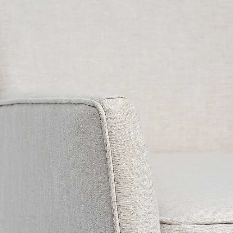 Accent Chairs-Kirklands Home Upholstered Armchair Ivory