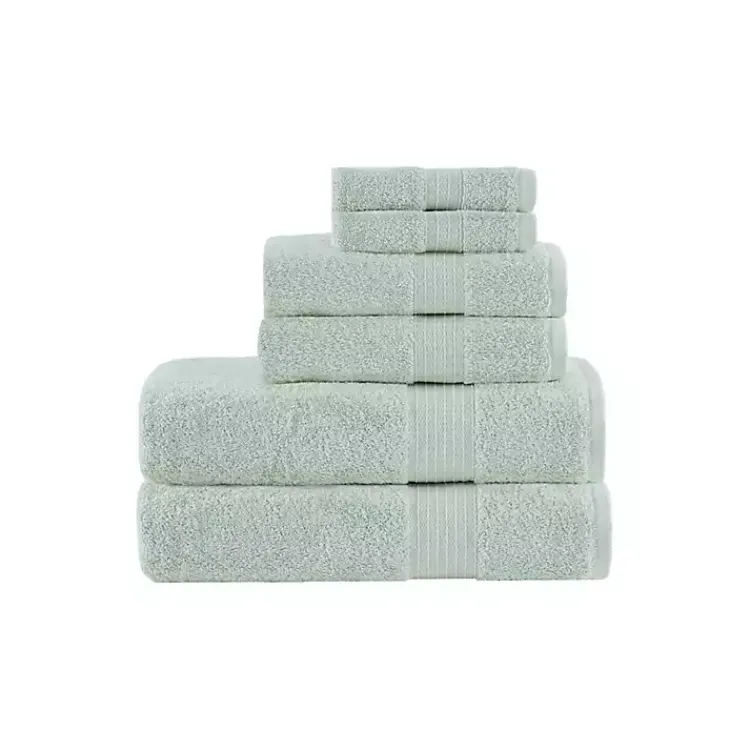 Bath Towels-Kirklands Home Seafoam Organic Cotton 6-pc. Towel Set Blue