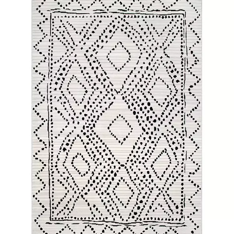 Area Rugs-Kirklands Home Millie Dotted Diamond Area Rug, 8x10