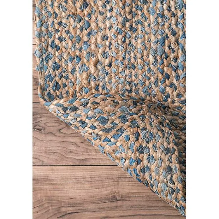 Area Rugs-Kirklands Home Ella Hand Braided Jute Rug, 7x9 Tan