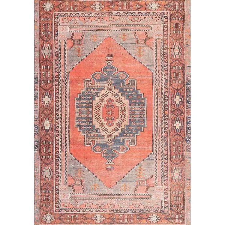 Area Rugs-Kirklands Home Carla Flatweave Area Rug, 5x7 Red