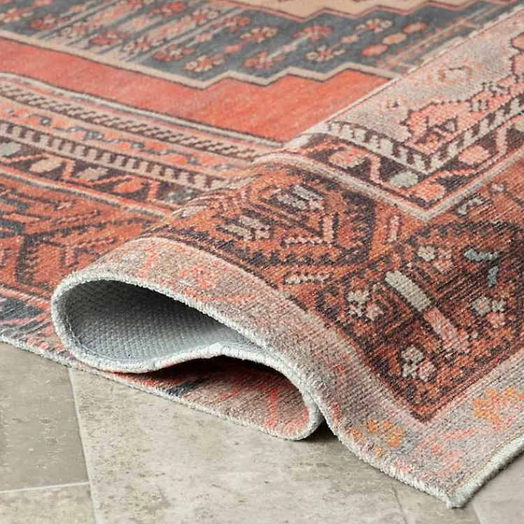 Area Rugs-Kirklands Home Carla Flatweave Area Rug, 5x7 Red