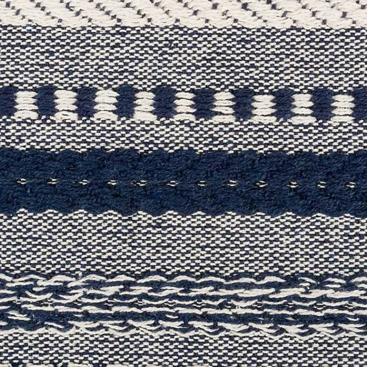 Table Linens-Kirklands Home Navy Braided Stripe Table Runner, 72 in. Blue