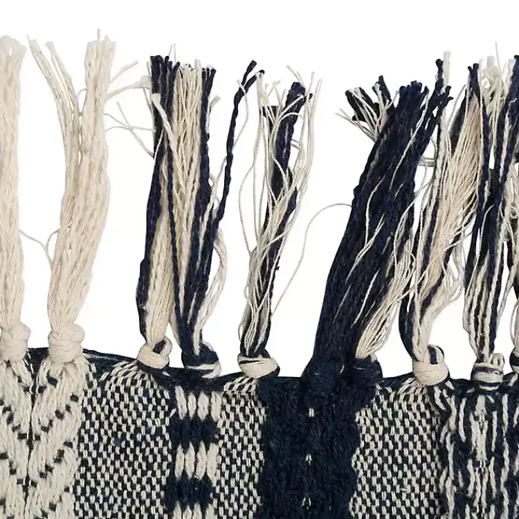 Table Linens-Kirklands Home Navy Braided Stripe Table Runner, 72 in. Blue