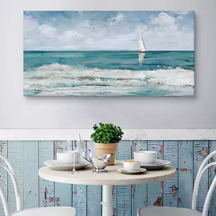 Canvas Art-Kirklands Home Sailing Day Canvas Art Print Blue