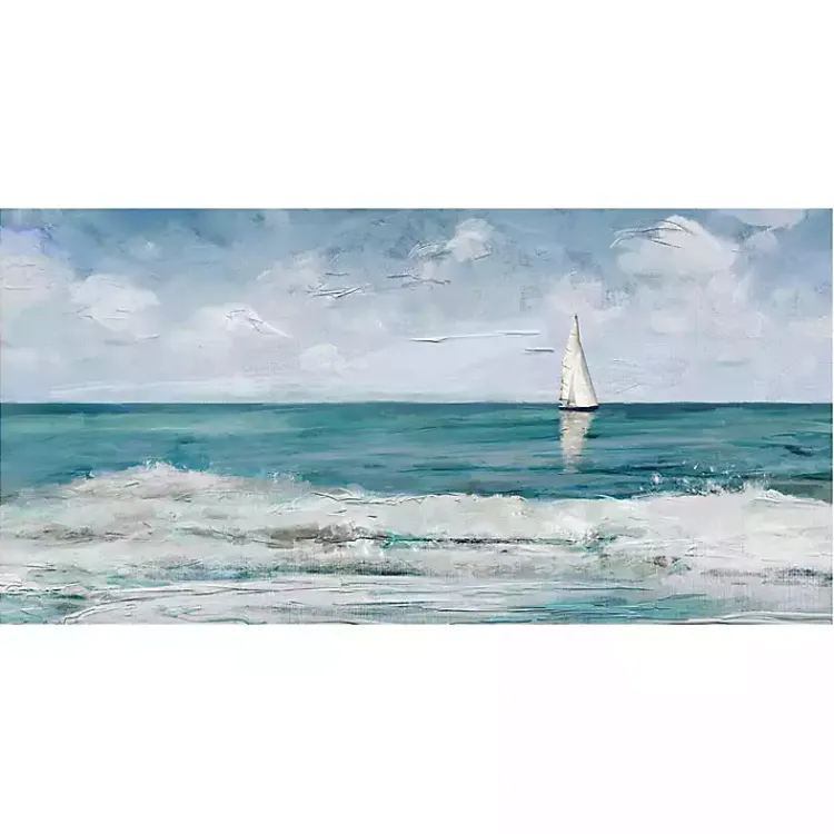 Canvas Art-Kirklands Home Sailing Day Canvas Art Print Blue