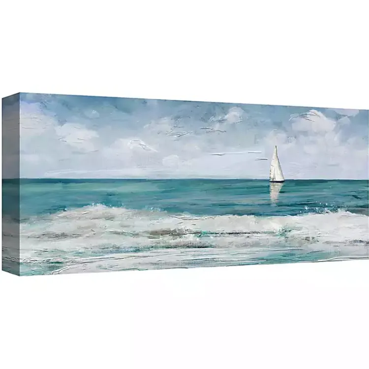 Canvas Art-Kirklands Home Sailing Day Canvas Art Print Blue