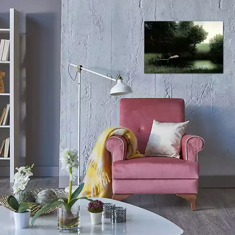 Canvas Art-Kirklands Home Diving Pig Canvas Art Print Green