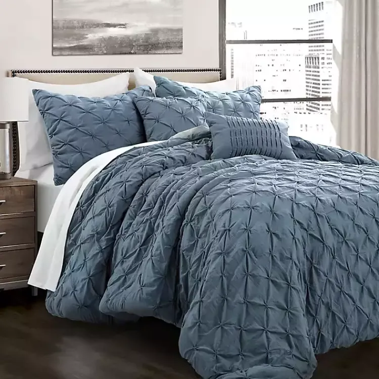 Comforters-Kirklands Home Stormy Ravello 5-pc. Full/Queen Comforter Set Blue