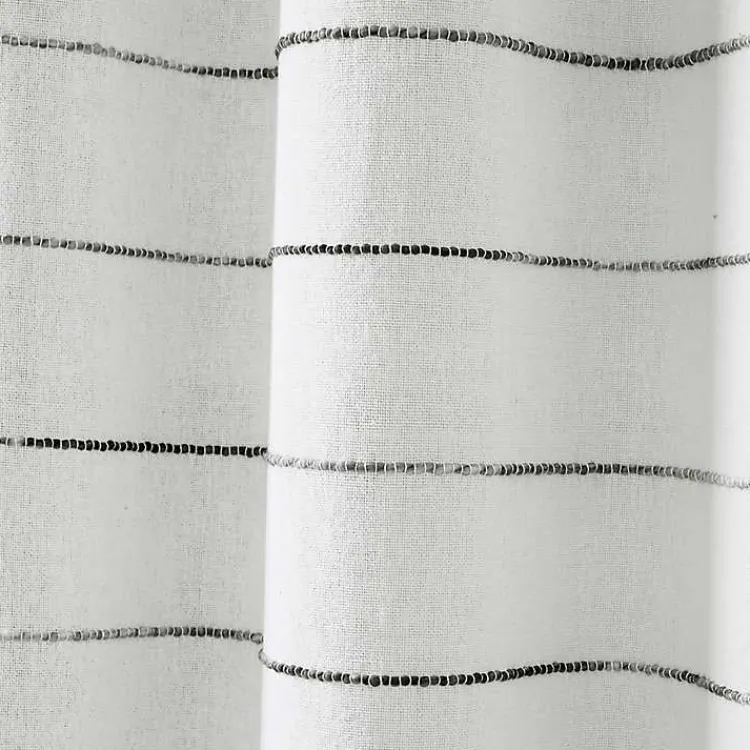 Curtains & Drapes-Kirklands Home Gray Ombre Stripe Curtain Panel Set, 84 in.
