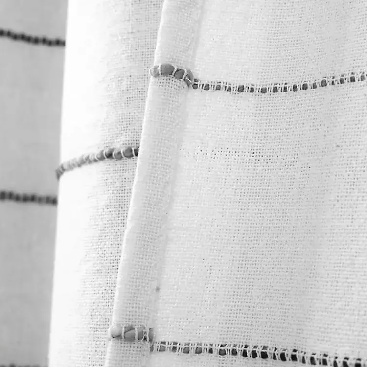 Curtains & Drapes-Kirklands Home Gray Ombre Stripe Curtain Panel Set, 84 in.