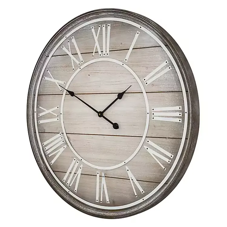 Clocks-Kirklands Home Rustic Charm Wood Wall Clock