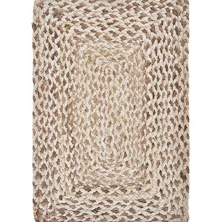 Table Linens-Kirklands Home Bleach and Natural Woven Placemats, Set of 4 Tan