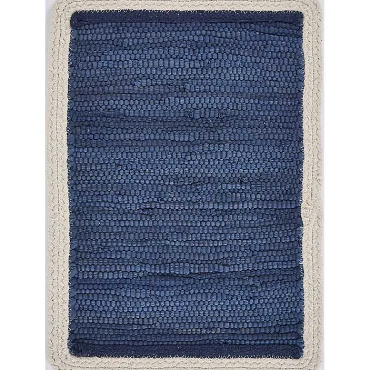 Table Linens-Kirklands Home Indigo Solid Placemats, Set of 4 Blue