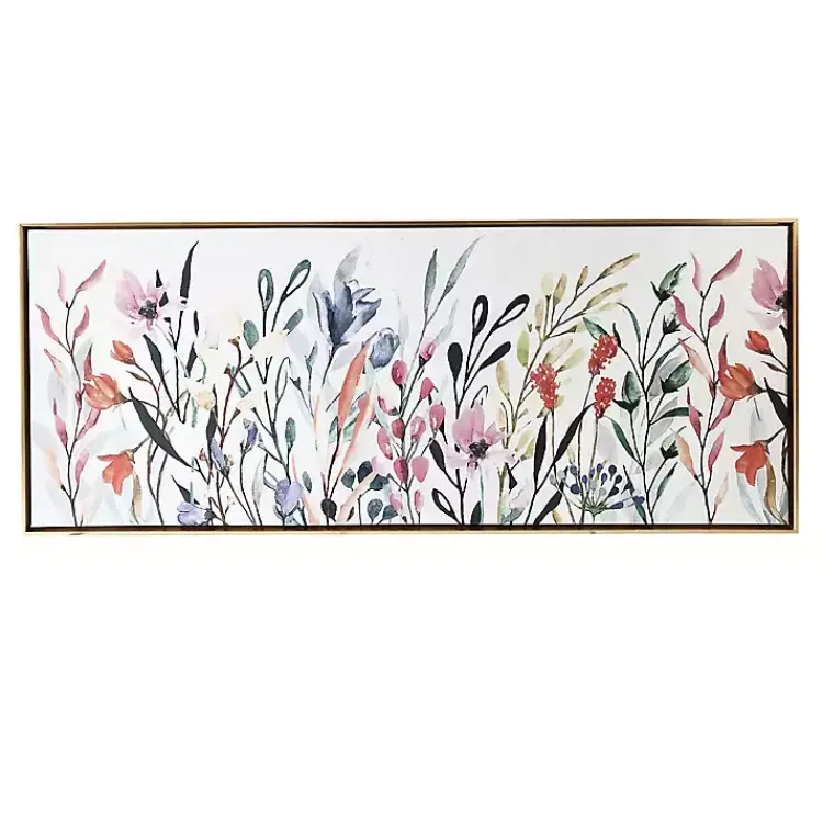 Framed Art-Kirklands Home Colorful Wildflowers Framed Art Print Multi