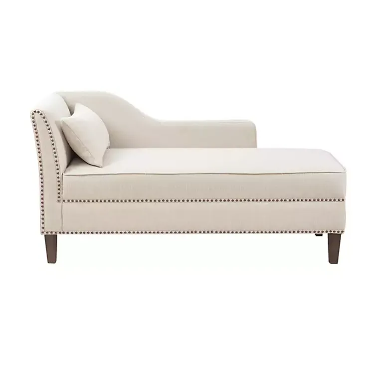 Sofas & Loveseats-Kirklands Home Natural Brett Accent Chaise Lounge Tan