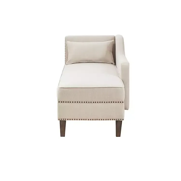 Sofas & Loveseats-Kirklands Home Natural Brett Accent Chaise Lounge Tan