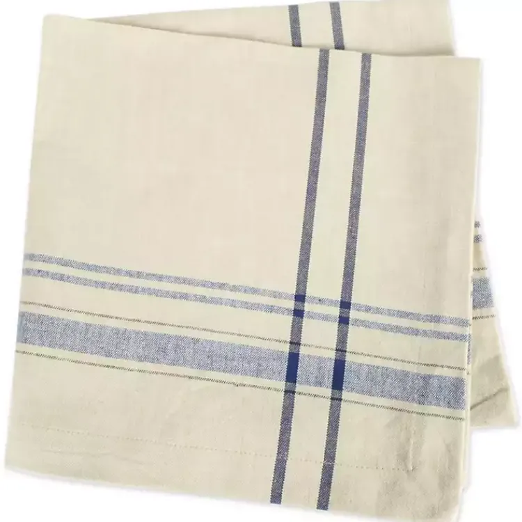 Table Linens-Kirklands Home Nautical French Stripe Napkins, Set of 6 Blue