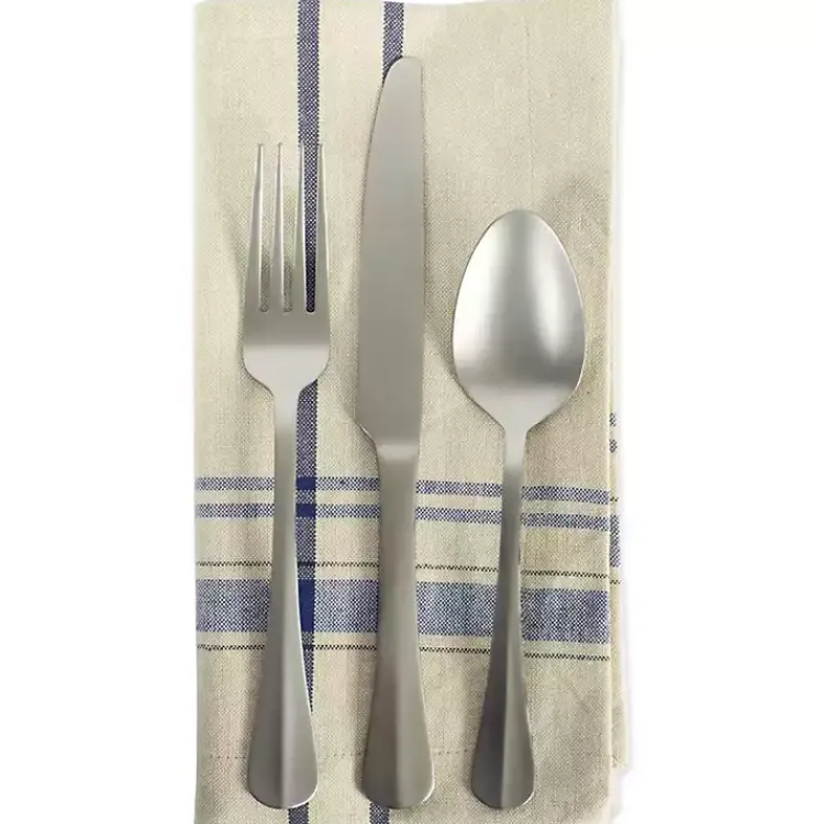 Table Linens-Kirklands Home Nautical French Stripe Napkins, Set of 6 Blue