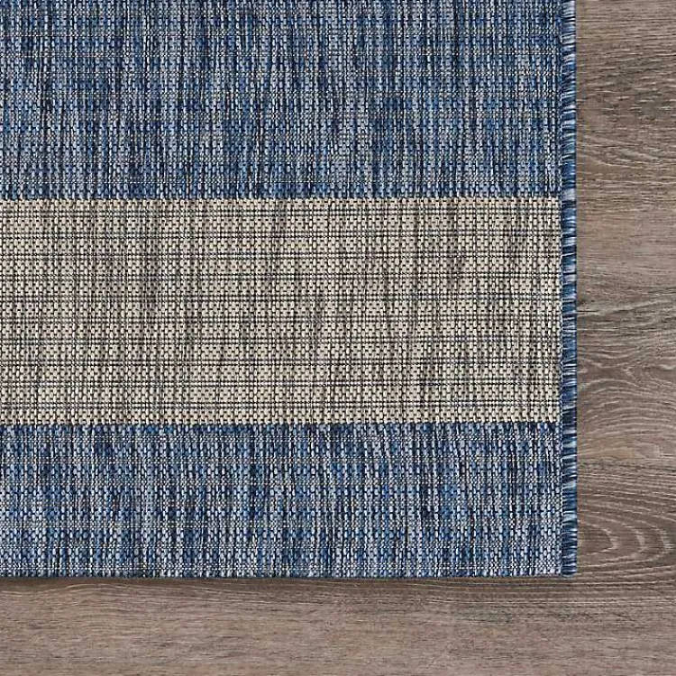 Outdoor Rugs-Kirklands Home Coastal Stripes Indoor/Outdoor Area Rug, 5x7
