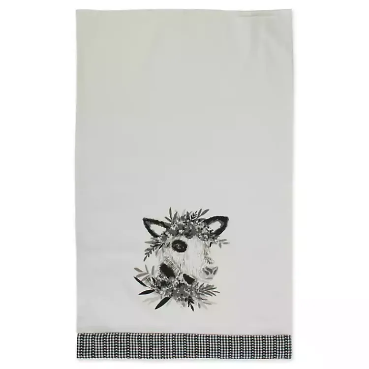 Kitchen Accessories-Kirklands Home Black and White Animal Kitchen Towels, Set of 3