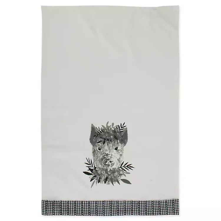 Kitchen Accessories-Kirklands Home Black and White Animal Kitchen Towels, Set of 3