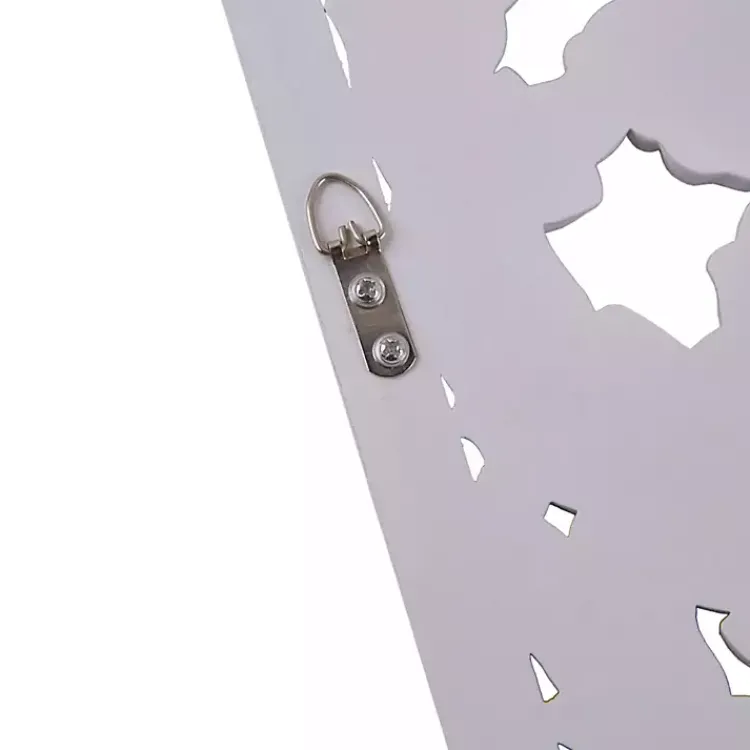 Wall Plaques-Kirklands Home Botanical Wood Carved Panel Wall Plaques, Set of 2 White