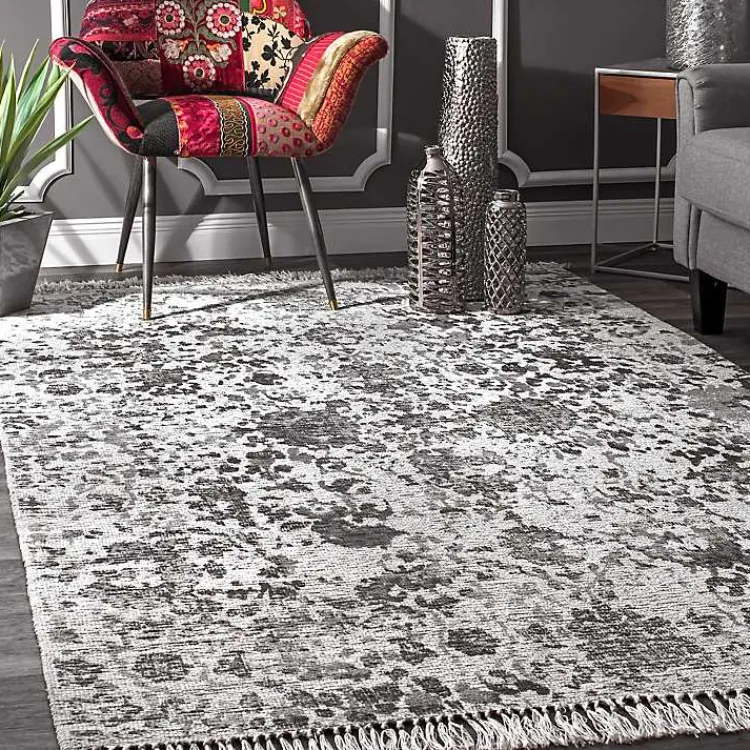 Area Rugs-Kirklands Home Vintage Ezra Fringe Area Rug, 5x8