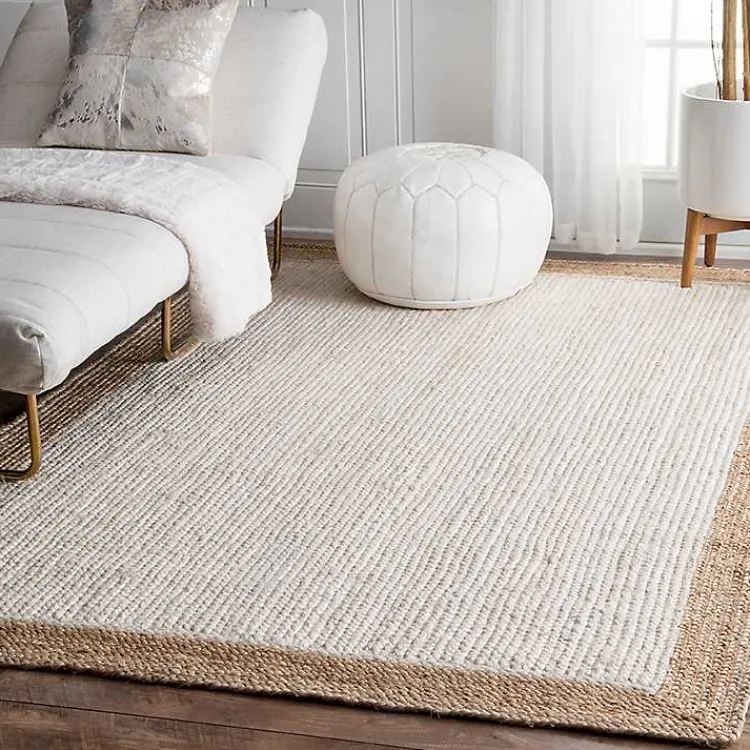 Area Rugs-Kirklands Home Hand Woven Jute Eugene Area Rug, 4x6