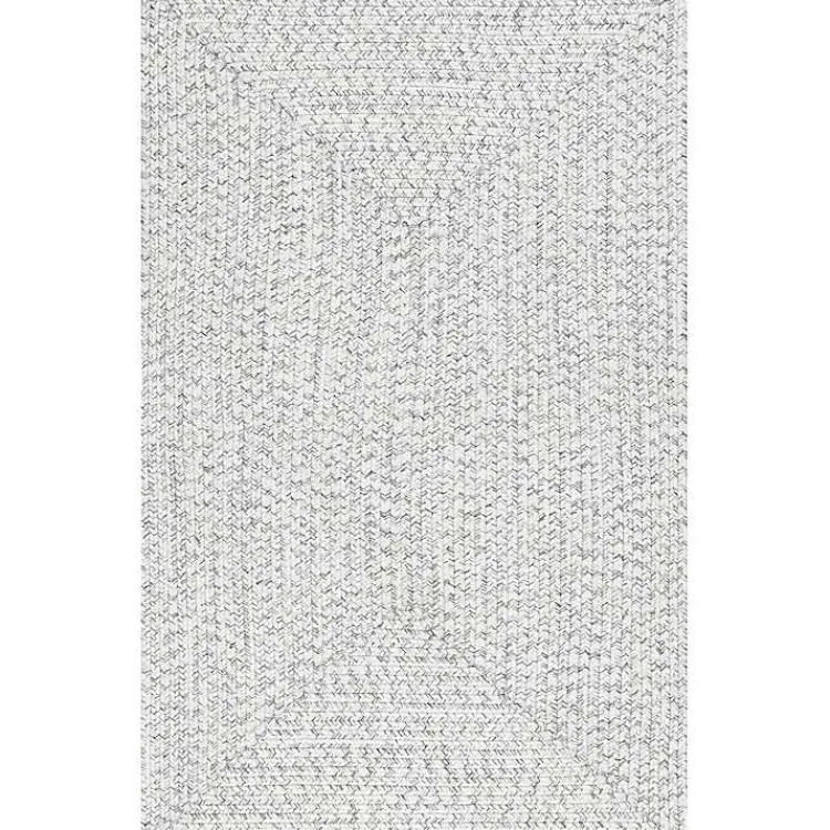 Outdoor Rugs-Kirklands Home Braided Leah Indoor/Outdoor Area Rug, 3x5 Ivory